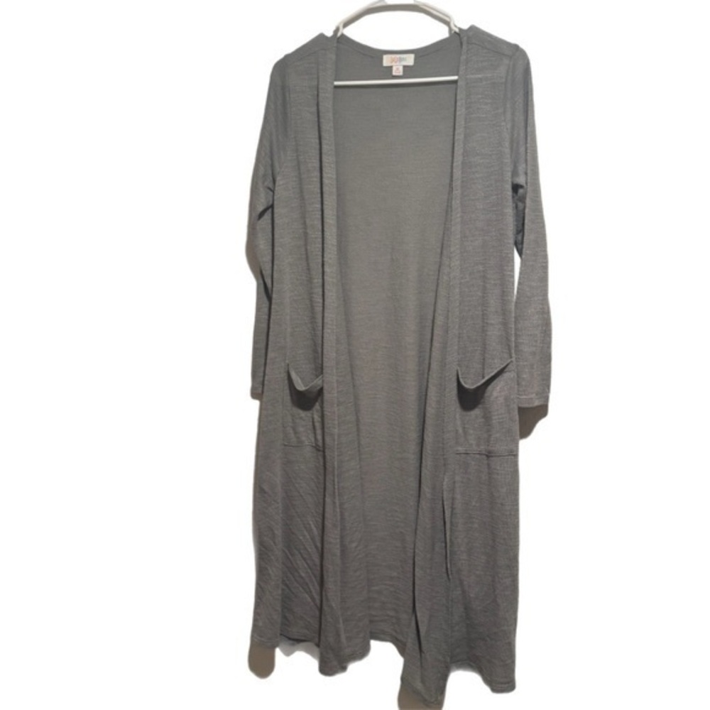 LuLaRoe Gray Sara Open Cardigan